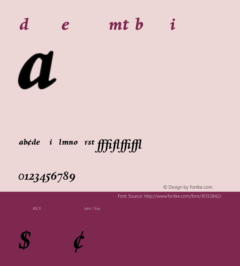 Dante Expert MT Bold Italic 001.003图片样张
