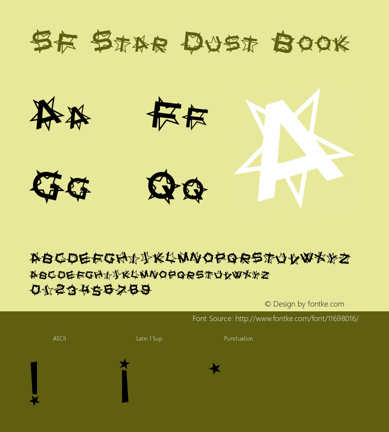 SF Star Dust Book Version ver 1.0; 1999. Freew图片样张