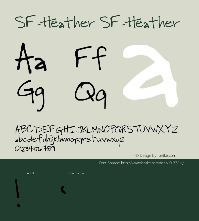 SF-Heather SF-Heather 2004; 1.0, initial release图片样张