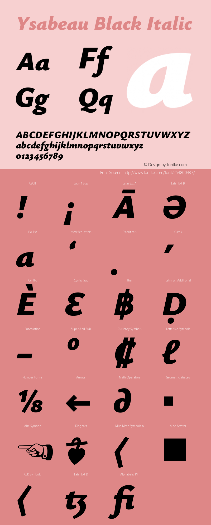 Ysabeau Black Italic Version 2.002图片样张