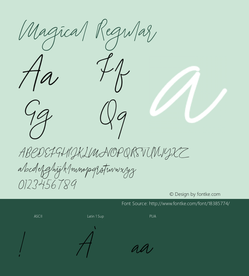 Magical Regular Version 001.000图片样张