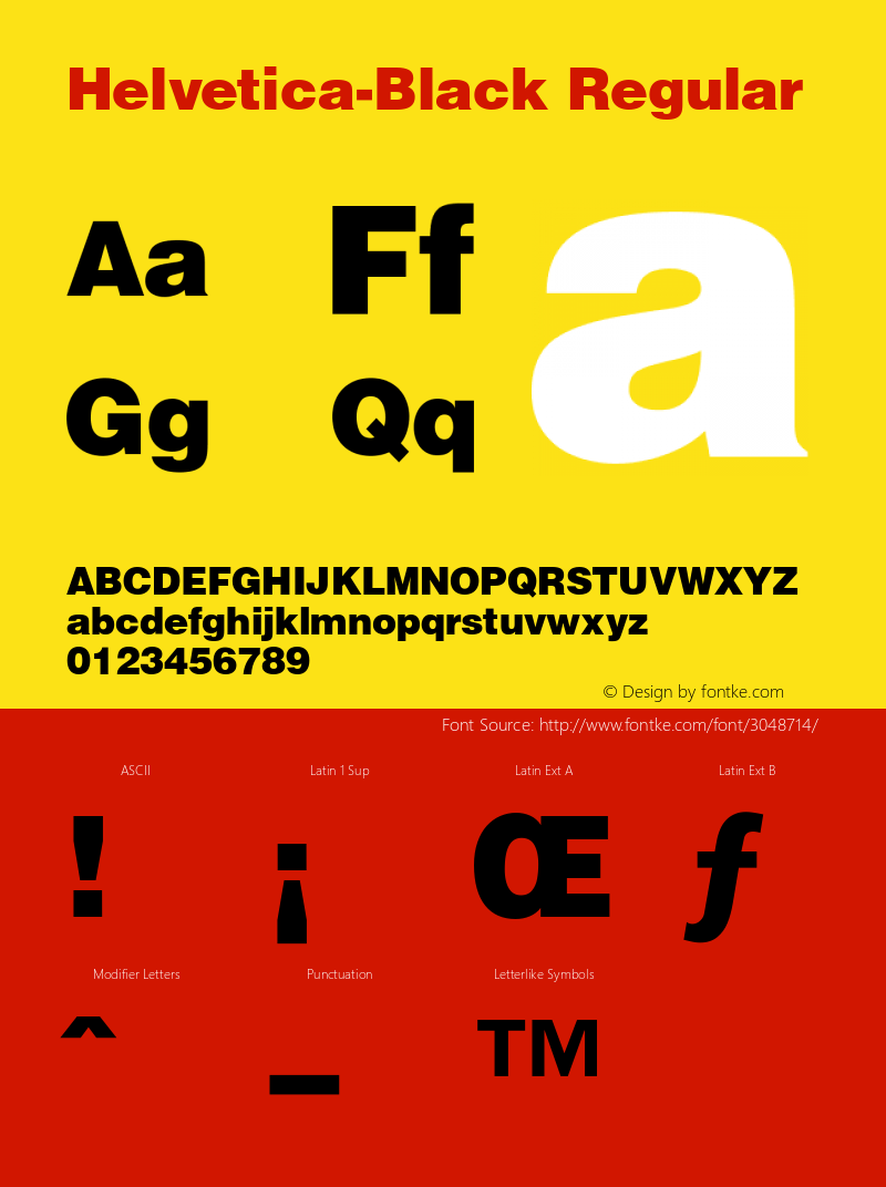 Helvetica-Black Regular 0.0图片样张