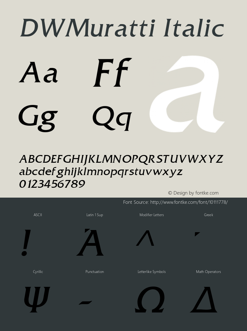 DWMuratti Italic 10/26/2002图片样张