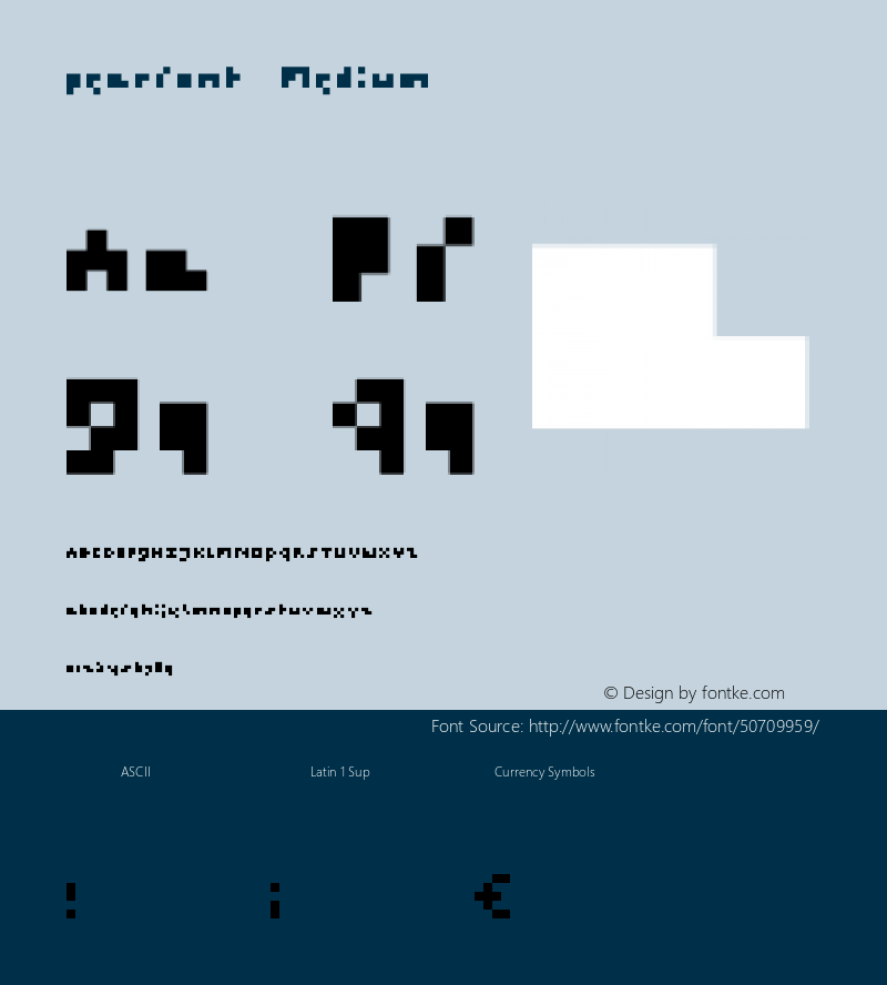 pearfont Version 001.000图片样张