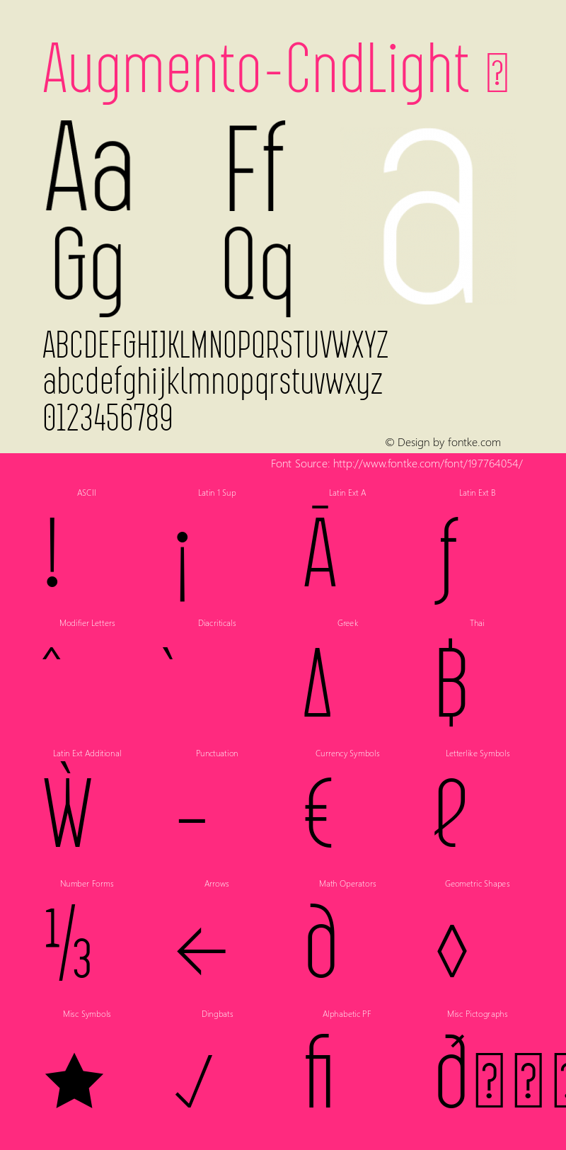 ☞Augmento Condensed Light Version 1.000;com.myfonts.easy.r9-type-design.augmento.condensed-light.wfkit2.version.511i图片样张