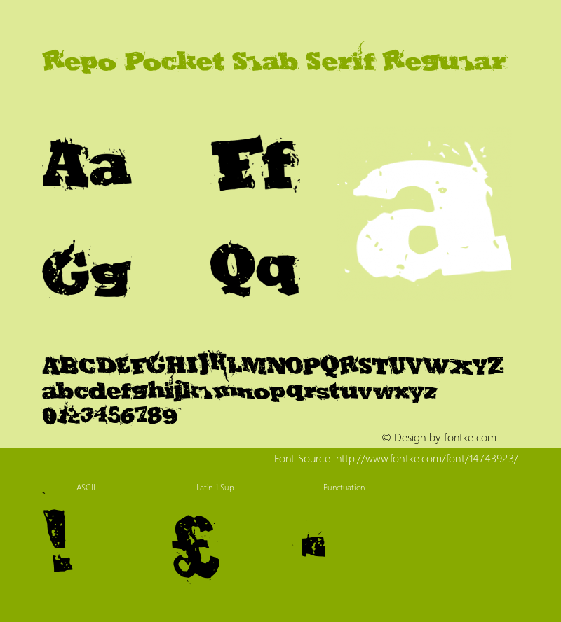 Repo Pocket Slab Serif Regular Version 2.100图片样张