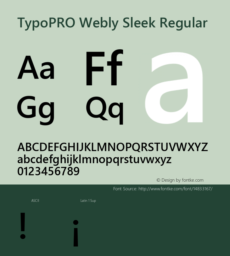 TypoPRO Webly Sleek Regular Version 0.10 January 23, 2013图片样张