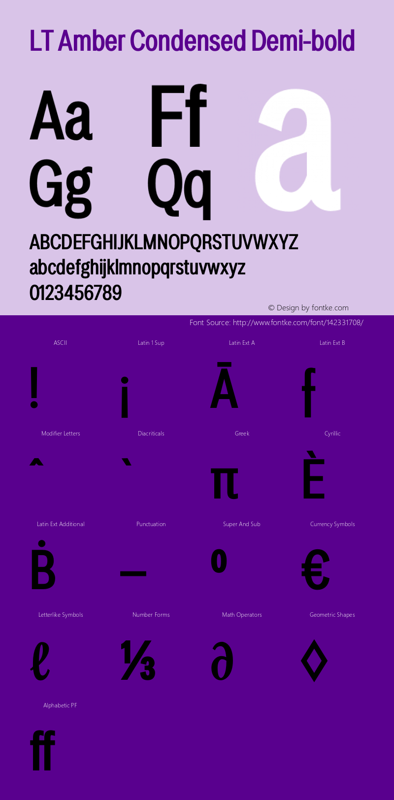 LT Amber Condensed Demi-bold Version 1.00;December 24, 2020;FontCreator 11.5.0.2422 64-bit图片样张