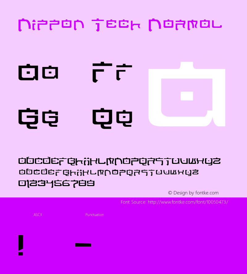 Nippon Tech Normal 1.0图片样张