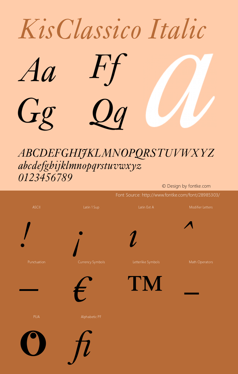 KisClassico-Italic 005.000图片样张