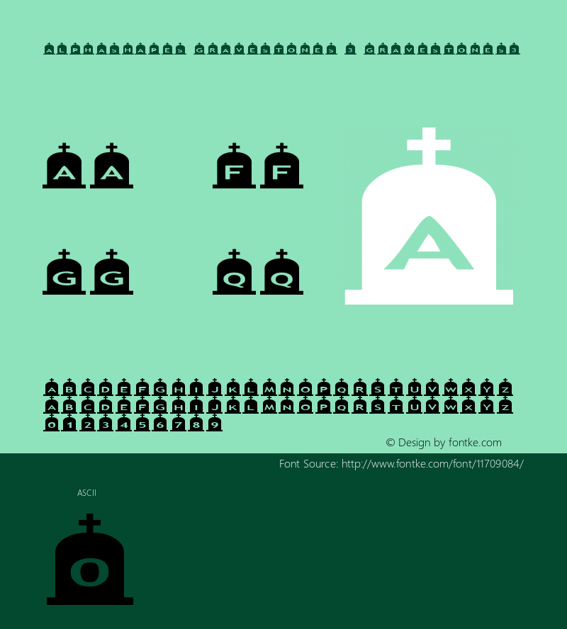 AlphaShapes gravestones 3 gravestones3 Version 1.0 - October 2005 -图片样张