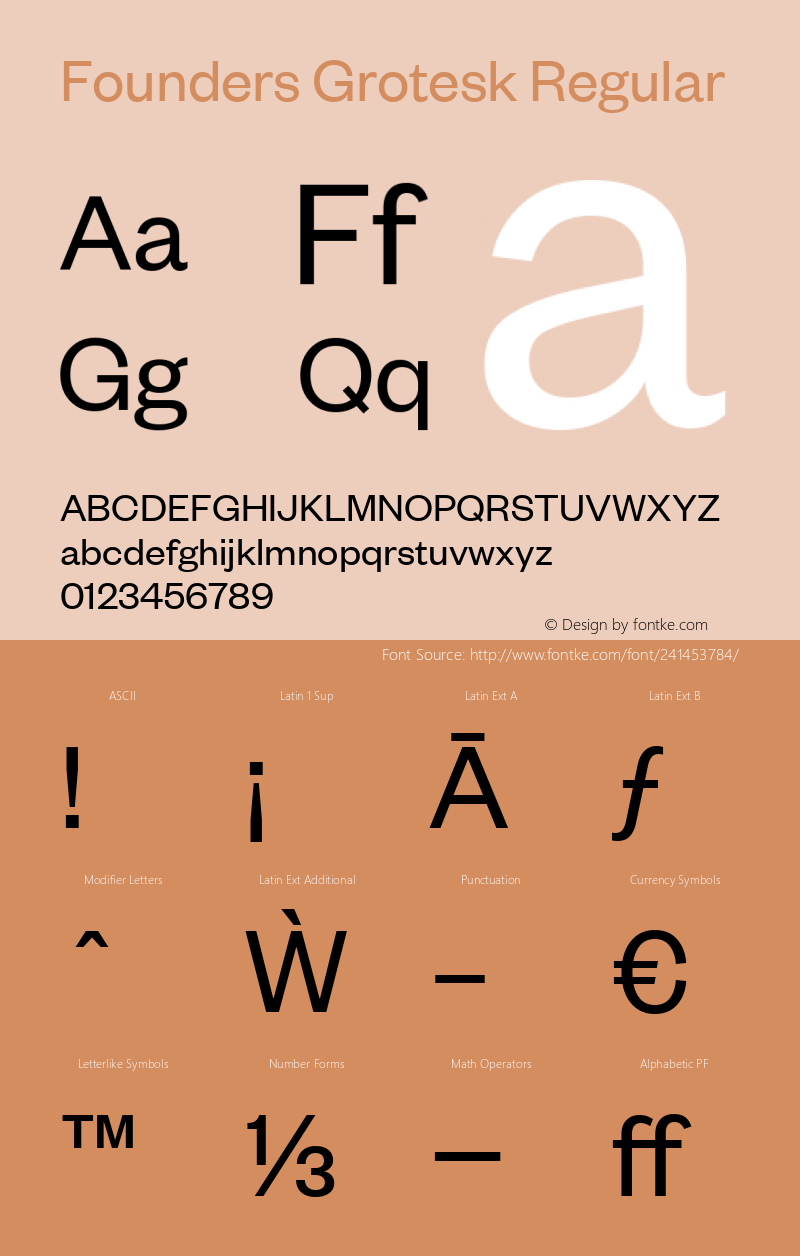 Founders Grotesk Regular Version 2.001图片样张