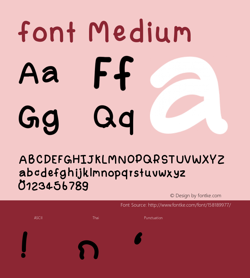 font Version 001.000图片样张