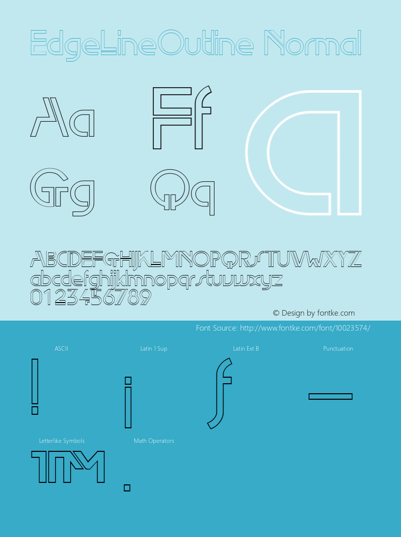EdgeLineOutline Normal 1.0 Wed Feb 09 13:40:44 1994图片样张