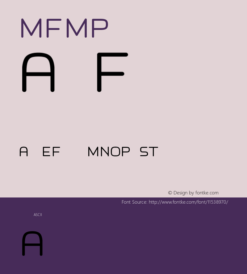 MFMPlogo Regular Version 1.00图片样张