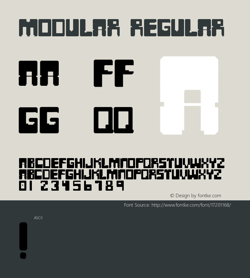 MODULAR Regular Version 1.00图片样张