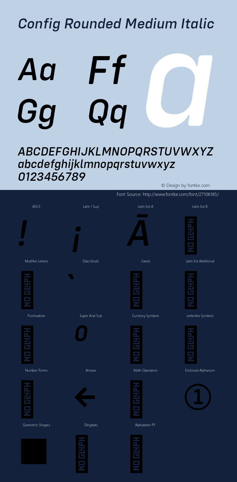 ConfigRoundedMediumItalic Version 1.000;PS 001.000;hotconv 1.0.88;makeotf.lib2.5.64775;YWFTv17图片样张