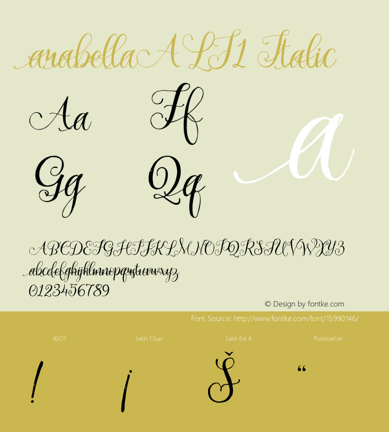 arabellaALT1 Italic Version 1.000图片样张