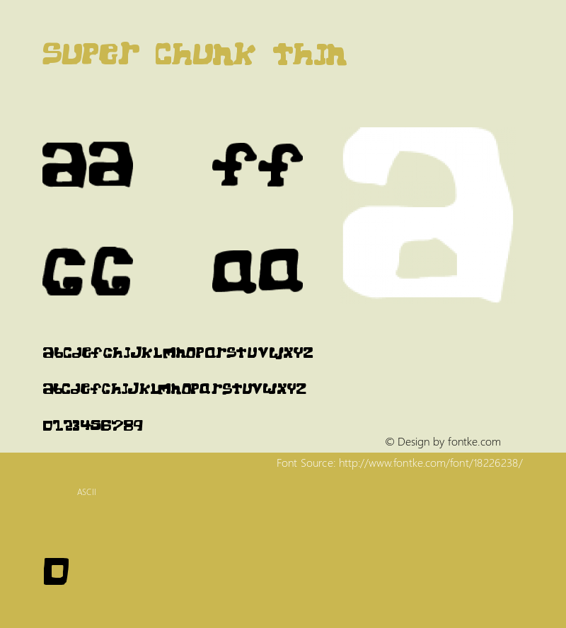 Super Chunk Thin Version 1999; 1.0, initial r图片样张