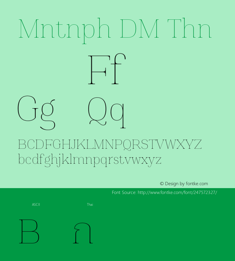 Montnapha DEMO Thin Version 1.000;Glyphs 3.1.2 (3151)图片样张