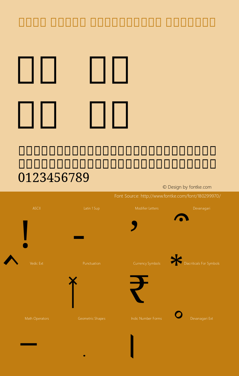 Noto Serif Devanagari Regular Version 2.000; ttfautohint (v1.8.2)图片样张