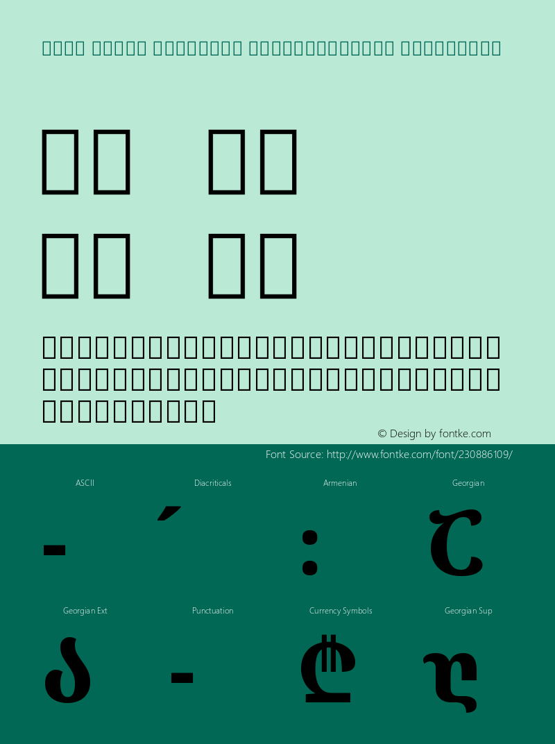 Noto Serif Georgian SemiCondensed ExtraBold Version 2.001图片样张