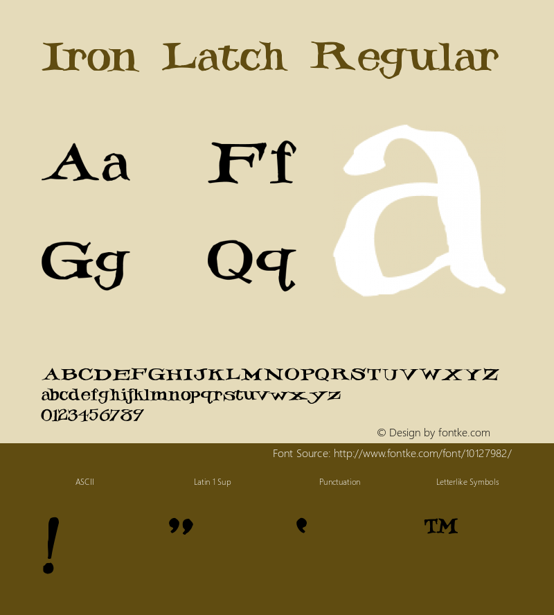 Iron Latch Regular Unknown图片样张