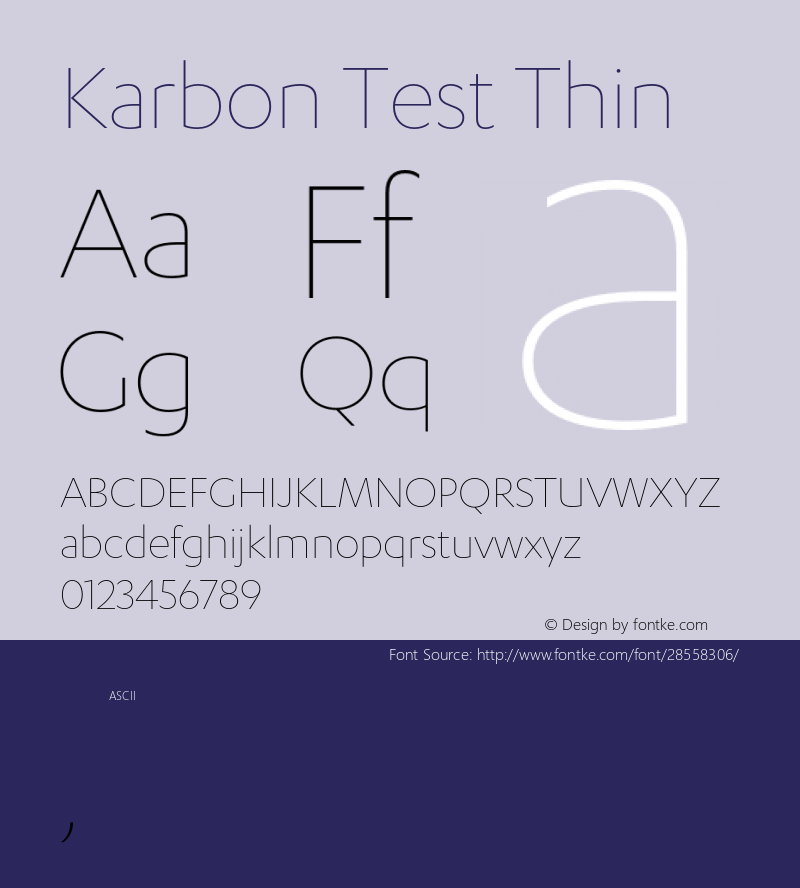 Karbon Thin Test Regular Version 1.1图片样张
