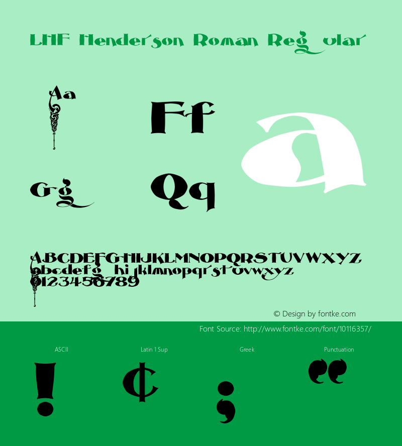 LHF Henderson Roman Regular Version 0.00图片样张