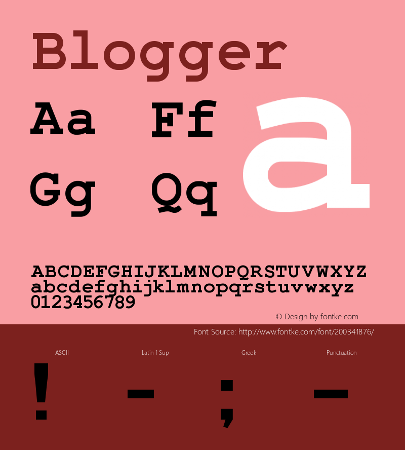 ☞Blogger Version 001.000; ttfautohint (v1.5);com.myfonts.easy.words-pictures.blogger.regular.wfkit2.version.34vd图片样张