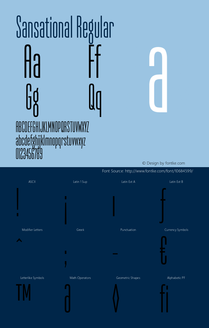 Sansational Regular OTF 1.000;PS 001.000;Core 1.0.34;com.myfonts.easy.typeinnovations.sansational.regular.wfkit2.version.41gr图片样张