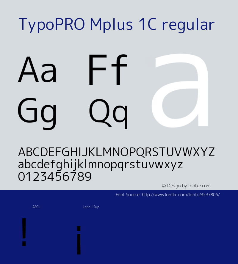 TypoPRO Mplus 1C regular 图片样张