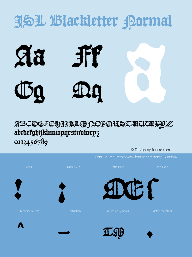 JSL Blackletter Normal 3.0 Monday, 11 December 2000图片样张