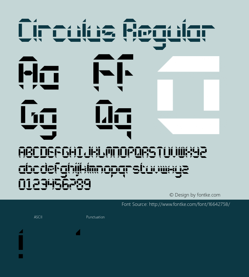 Circulus Regular Version 1.0图片样张