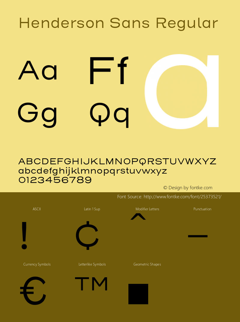 HendersonSans-Regular Version 1.000图片样张