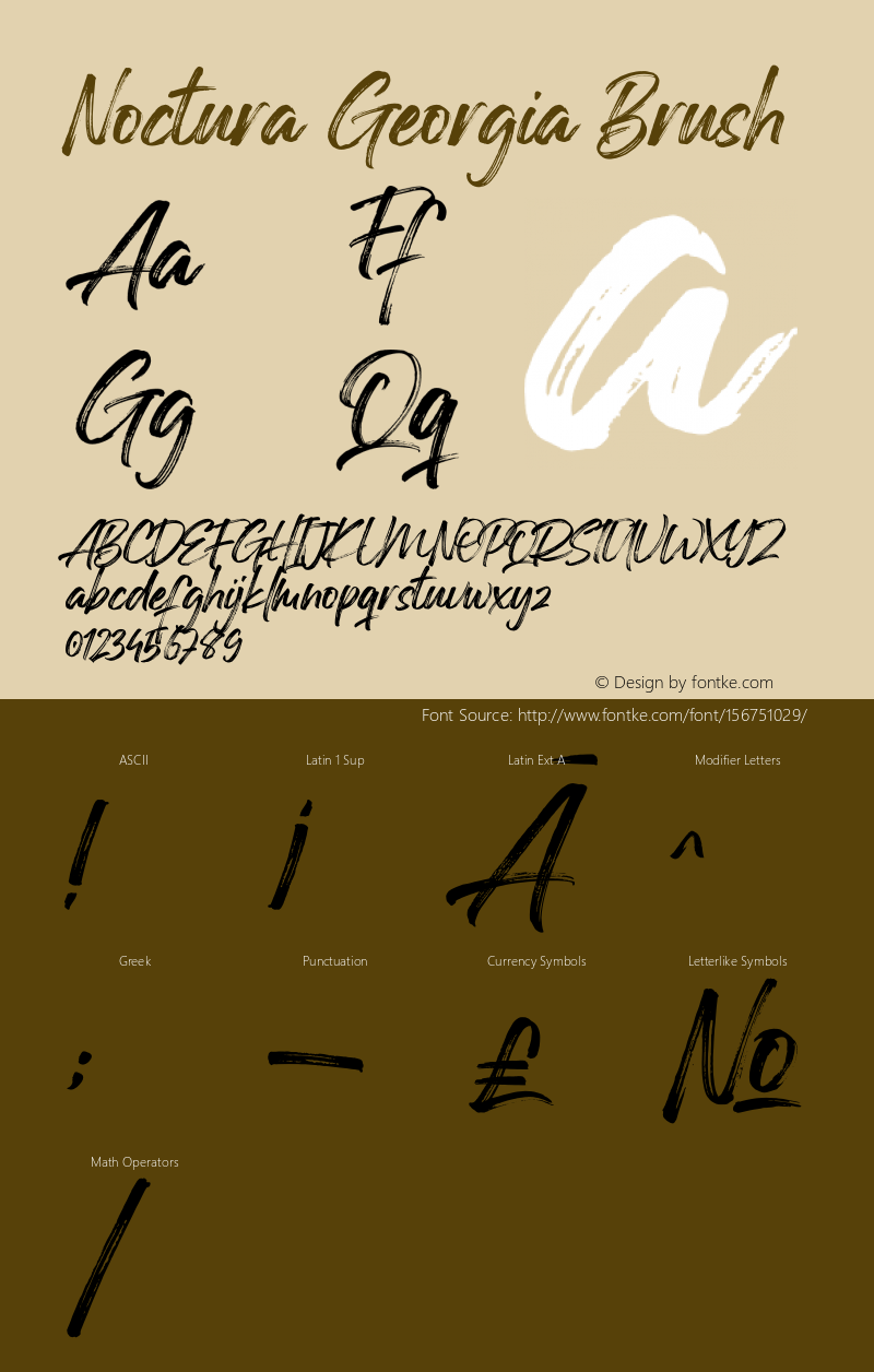 Noctura Georgia Brush Version 1.00;April 4, 2021;FontCreator 13.0.0.2675 64-bit图片样张