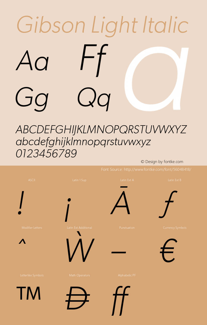 Gibson-LightItalic Version 1.000;com.myfonts.canadatype.gibson.light-italic.wfkit2.3zp8图片样张