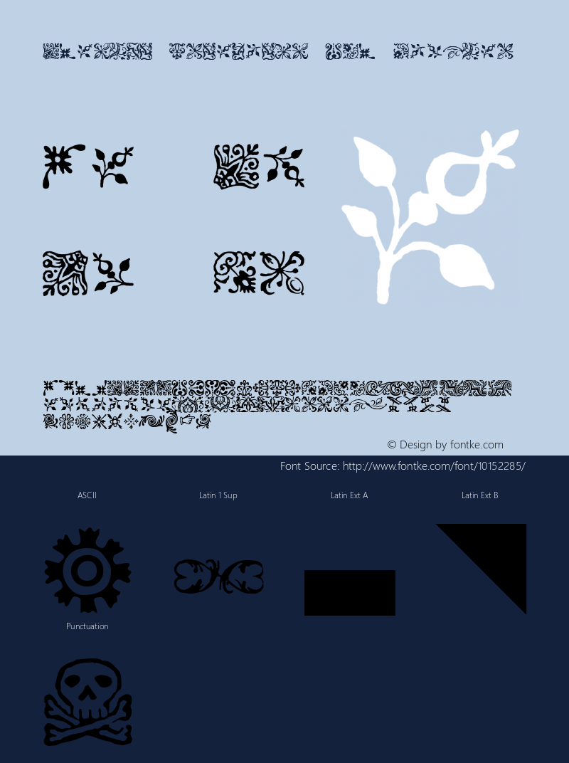 FCaslon Ornaments ITC Regular Version 1.00图片样张