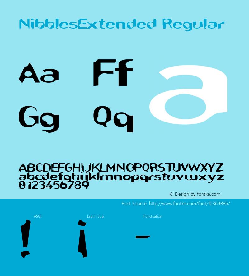 NibblesExtended Regular Rev. 003.000图片样张