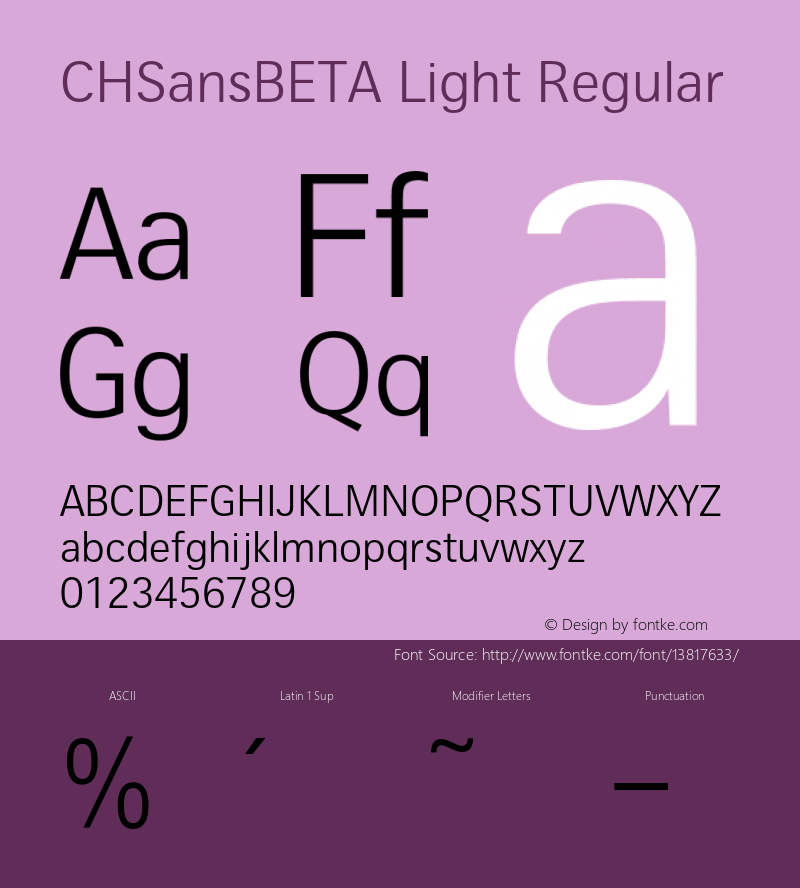 CHSansBETA Light Regular 001.000图片样张