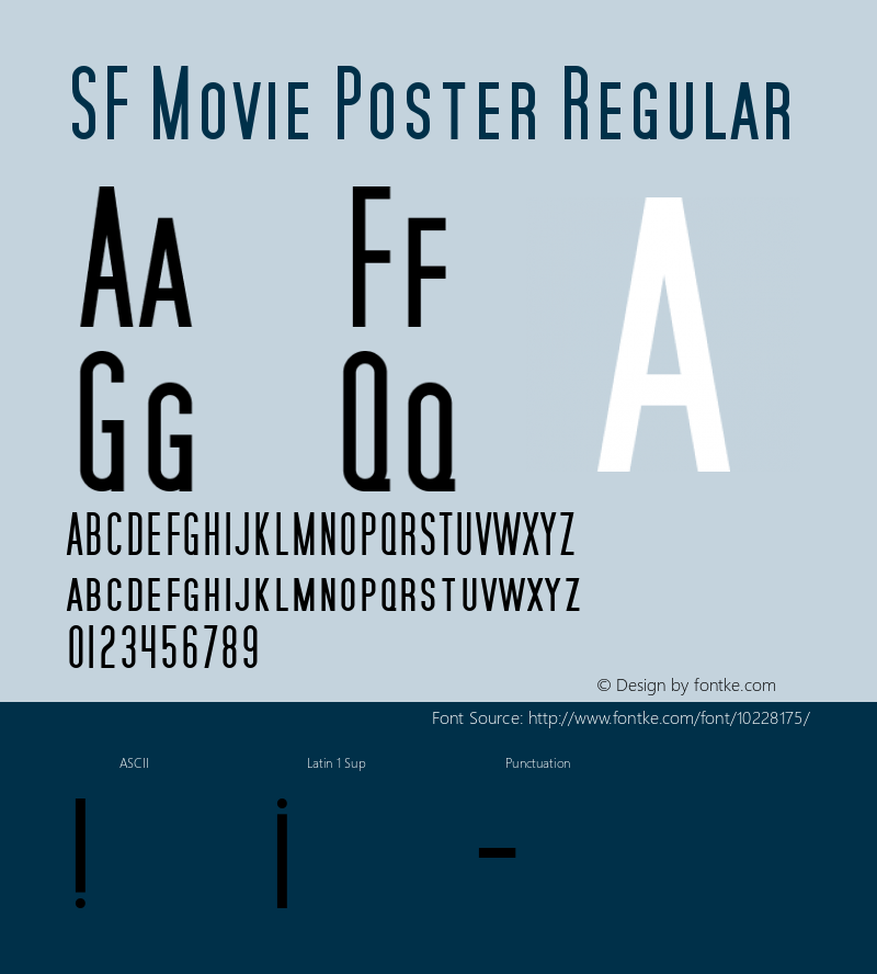 SF Movie Poster Regular 1.2图片样张