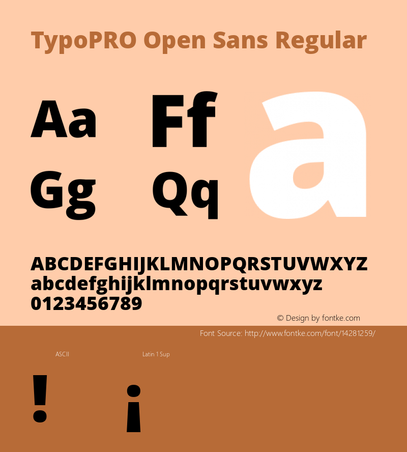 TypoPRO Open Sans Regular Version 1.10图片样张