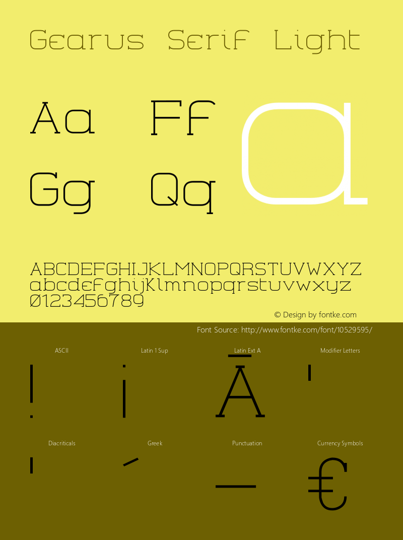 Gearus Serif Light Version 001.000图片样张