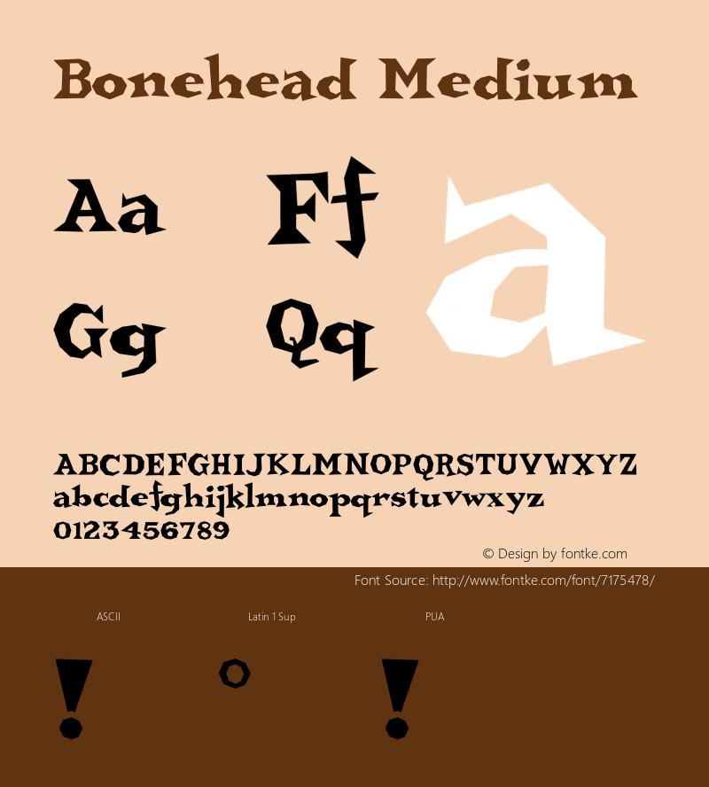 Bonehead Medium Version 1.00图片样张