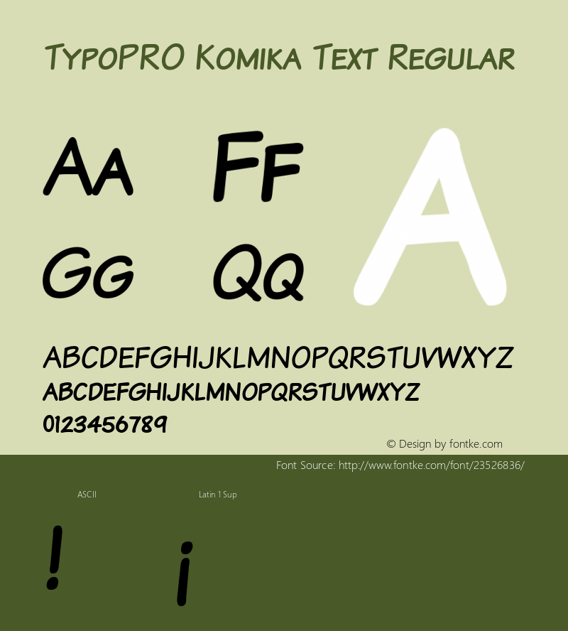 TypoPRO Komika Text Kaps 2.0图片样张