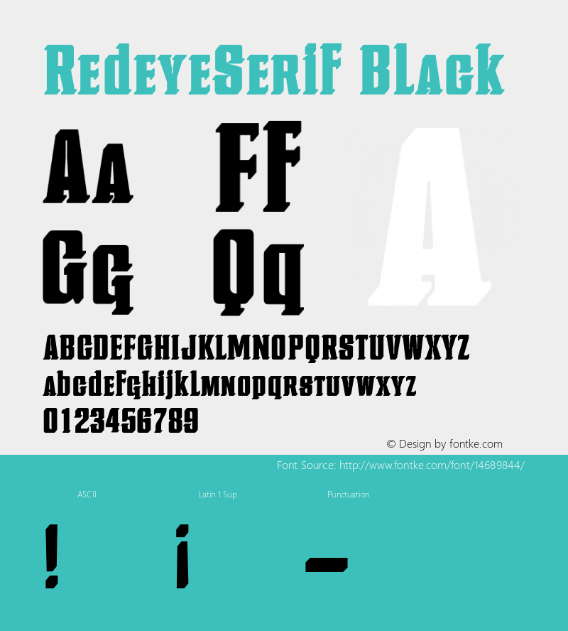 RedeyeSerif Black 001.000图片样张