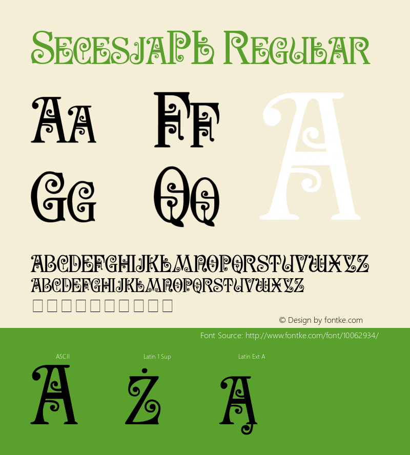 SecesjaPL Regular 3.0图片样张