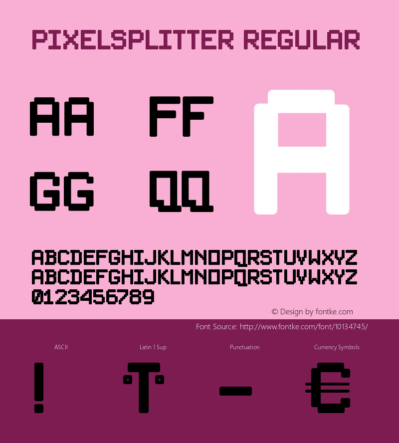 PixelSplitter Regular 1.0 2003-08-23图片样张