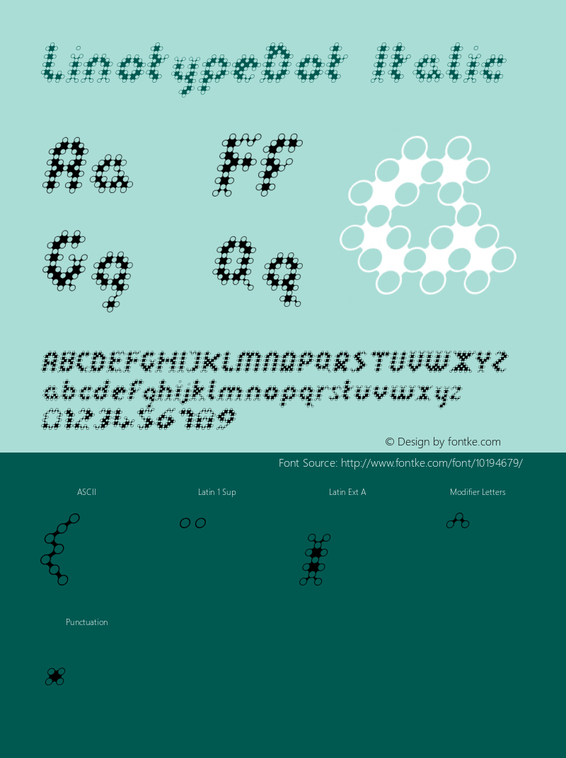 LinotypeDot Italic 001.000图片样张