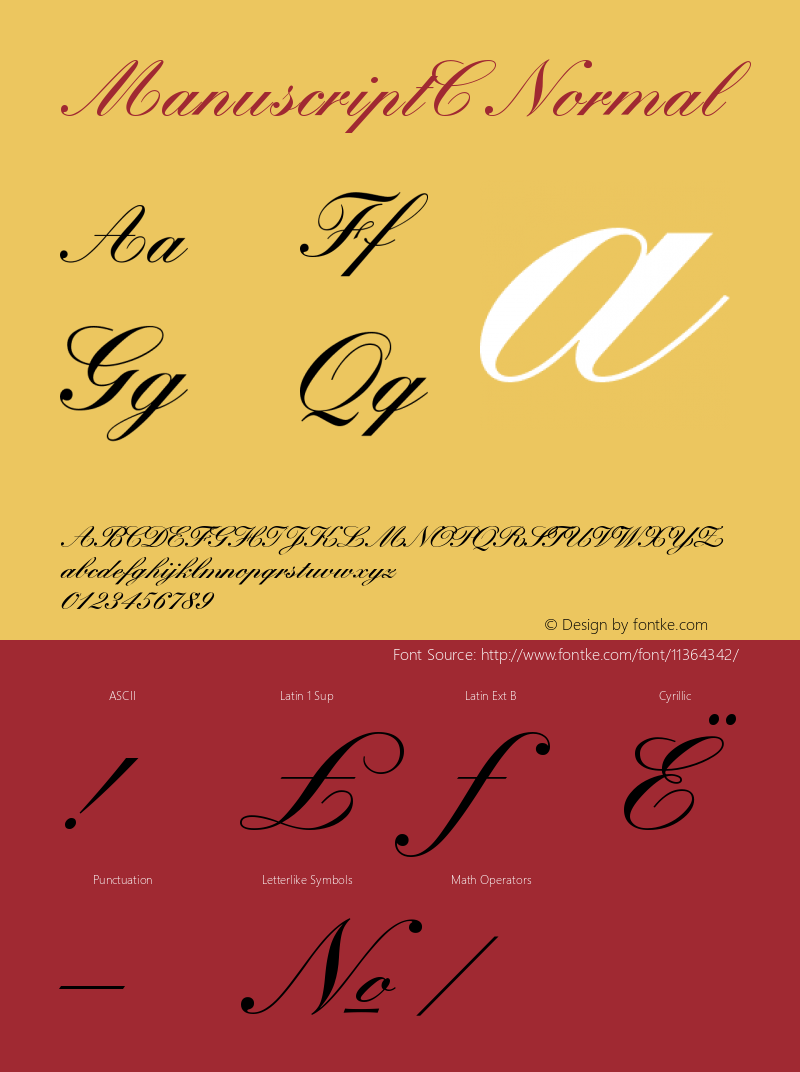 ManuscriptC Normal Version 001.000图片样张